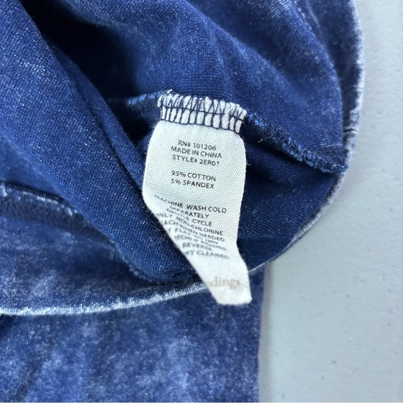 Soft Surroundings Blue Denim Tunic Shirt Dress Stretch Medium - Picture 8 of 12